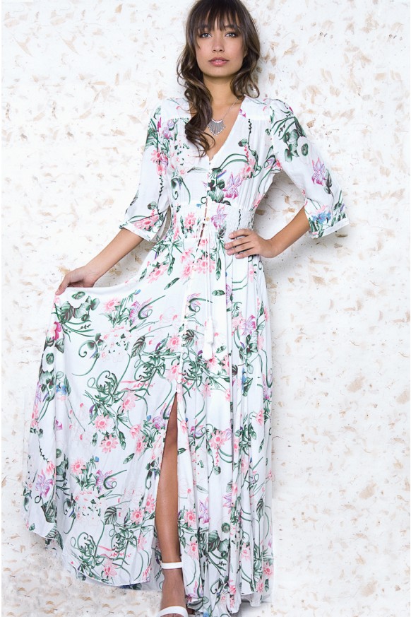 Sway With Me Floral Maxi Dress