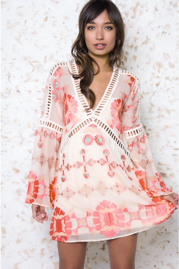 Freelance Orange Shift Dress